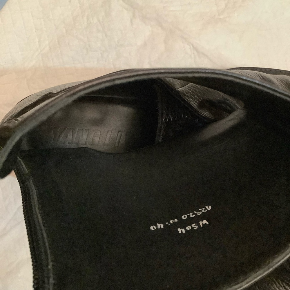 RARE Yang Li Black Leather Ankle Cuff Derby Unisex Shoes Sz. 40Eu / 10-W… - Picture 15 of 16